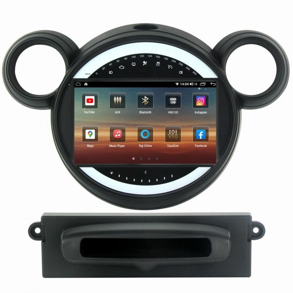 Navigatie dedicata cu Android Mini Countryman / Paceman (R60, R61) 2010 - 2017, 8GB RAM, Radio GPS Dual Zone, Display HD QLED 9