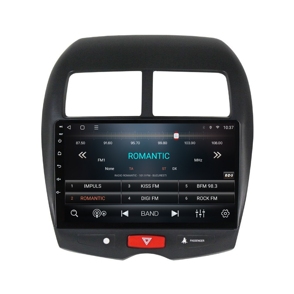 Navigatie dedicata cu Android Mitsubishi ASX 2010 - 2016, 2GB RAM, Radio GPS Dual Zone, Display HD QLED 10