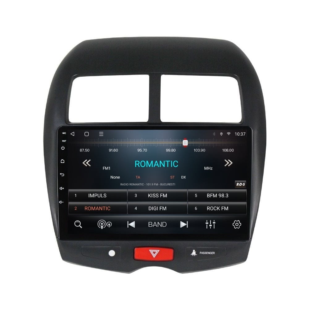 Navigatie dedicata cu Android Mitsubishi ASX 2010 - 2016, 3GB RAM, Radio GPS Dual Zone, Display HD QLED 10