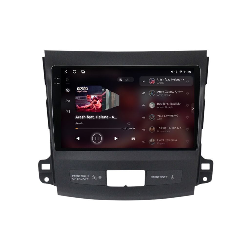 Navigatie dedicata cu Android Mitsubishi Outlander II 2006 - 2012, 12GB RAM, Radio GPS Dual Zone, Display 2K QLED 9.5