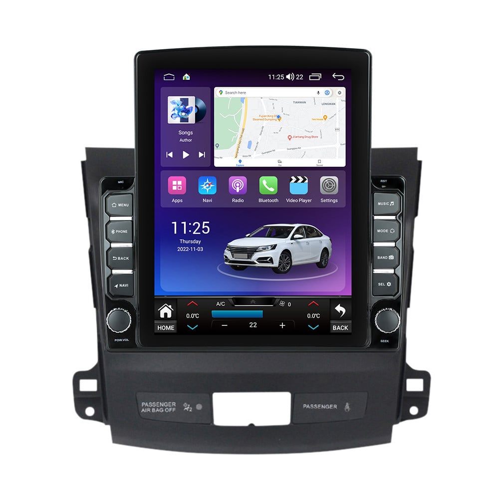 Navigatie dedicata cu Android Mitsubishi Outlander II 2006 - 2012, 8GB RAM, Radio GPS Dual Zone, Touchscreen IPS 9.7