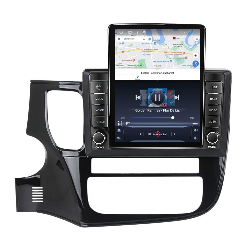 Navigatie dedicata cu Android Mitsubishi Outlander III 2012 - 2019, 2GB RAM, Radio GPS Dual Zone, Touchscreen IPS 9.7