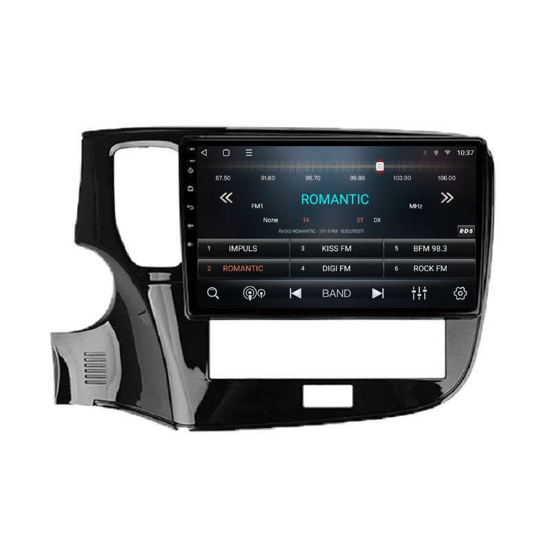 Navigatie dedicata cu Android Mitsubishi Outlander III 2019 - 2021, 2GB RAM, Radio GPS Dual Zone, Display HD QLED 10