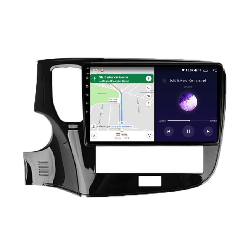 Navigatie dedicata cu Android Mitsubishi Outlander III 2019 - 2021, 6GB RAM, Radio GPS Dual Zone, Display HD QLED 10" Touchscreen, Internet Wi-Fi si slot SIM 4G, Bluetooth, MirrorLink, USB - Imagine 7