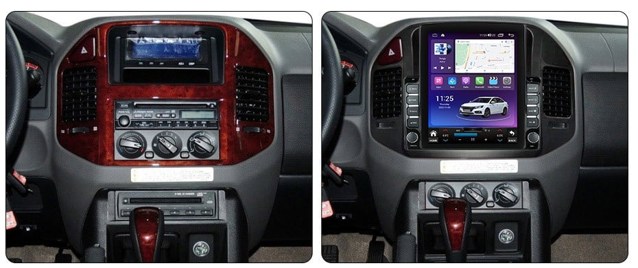 Navigatie dedicata cu Android Mitsubishi Pajero III 2001 - 2006, 4GB RAM, Radio GPS Dual Zone, Touchscreen IPS 9.7