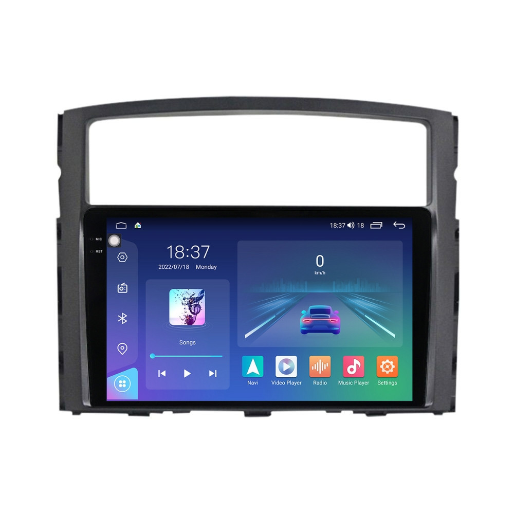 Navigatie dedicata cu Android Mitsubishi Pajero IV 2006 - 2018, 4GB RAM, Radio GPS Dual Zone, Display 2K QLED 9.5