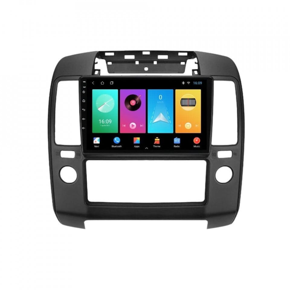 Navigatie dedicata cu Android Nissan Navara D40 2004 - 2014, 2GB RAM, Radio GPS Dual Zone, Display HD IPS 9