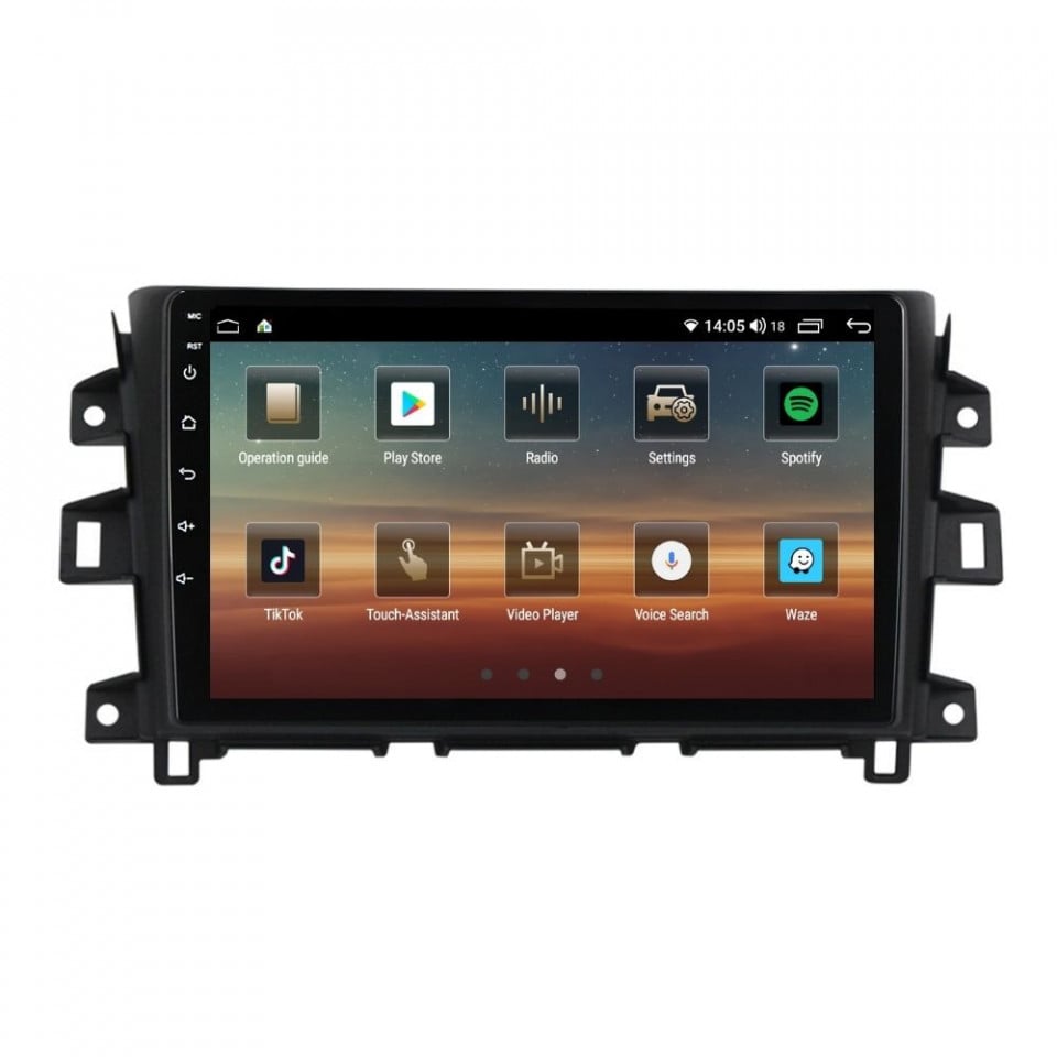 Navigatie dedicata cu Android Nissan Navara / NP300 D23 dupa 2014, 6GB RAM, Radio GPS Dual Zone, Display HD QLED 9