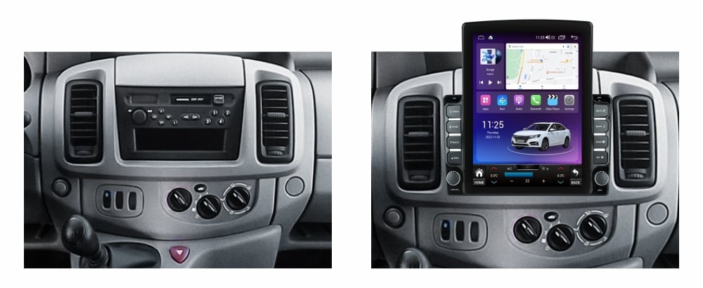 Navigatie dedicata cu Android Nissan Primastar 2001 - 2010, 4GB RAM, Radio GPS Dual Zone, Touchscreen IPS 9.7