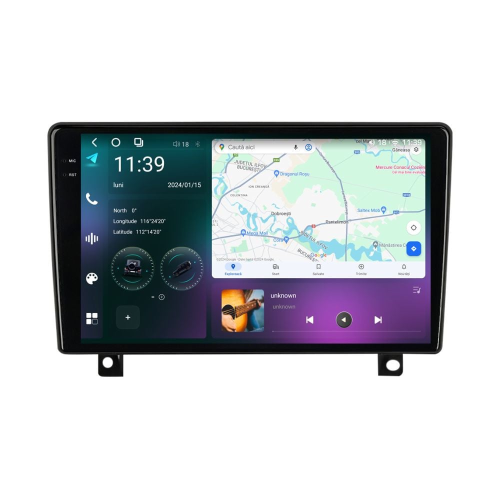 Navigatie dedicata cu Android Opel Astra H 2004 - 2014, 12GB RAM, Radio GPS Dual Zone, Display 2K QLED 9.5\'\' Touchscreen, Internet Wi-Fi si slot SIM 4G, Bluetooth, MirrorLink, USB, Waze