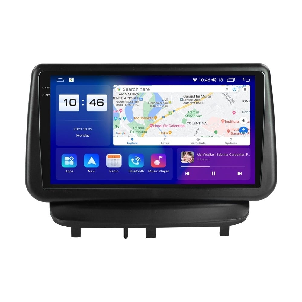 Navigatie dedicata cu Android Opel Corsa D 2006 - 2014, 8GB RAM, Radio GPS Dual Zone, Display 2K QLED 9.5\'\' Touchscreen, Internet Wi-Fi si slot SIM 4G, Bluetooth, MirrorLink, USB, Waze - 1 | YEO