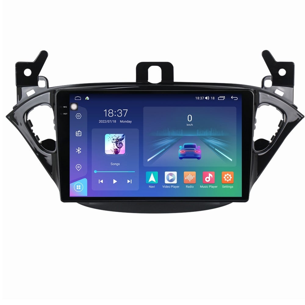 Navigatie dedicata cu Android Opel Corsa E 2014 - 2019, 4GB RAM, Radio GPS Dual Zone, Display 2K QLED 9.5