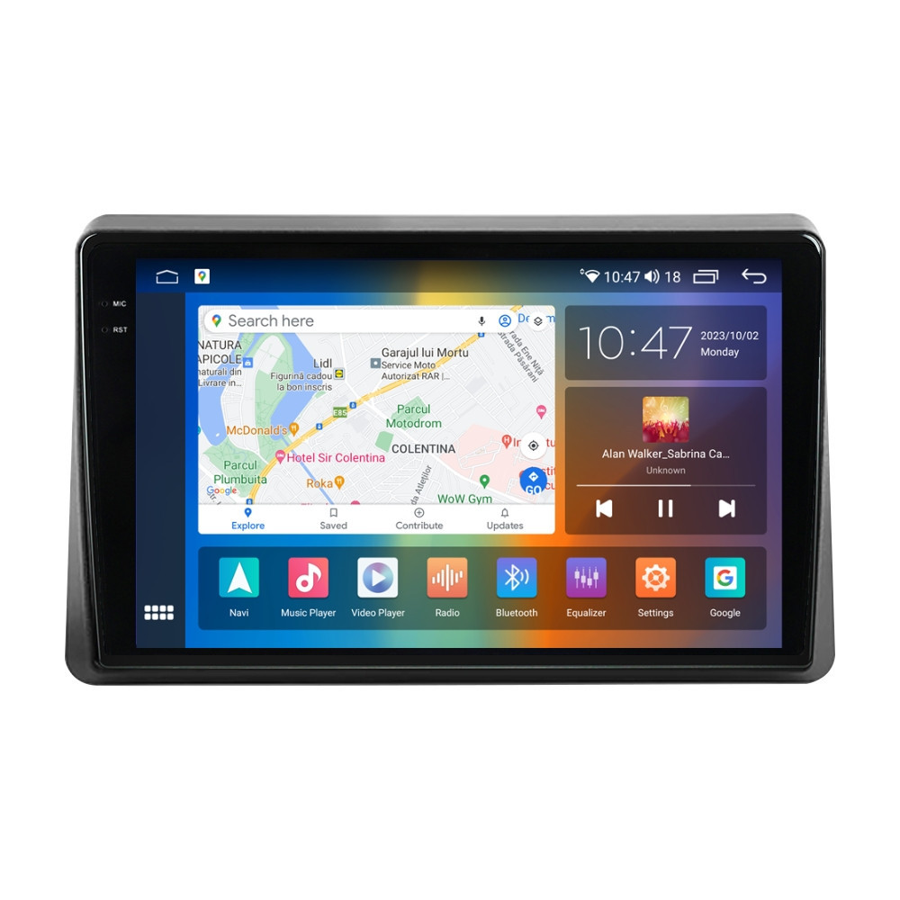 Navigatie dedicata cu Android Opel Movano B 2020 - 2022, 4GB RAM, Radio GPS Dual Zone, Display 2K QLED 10.36