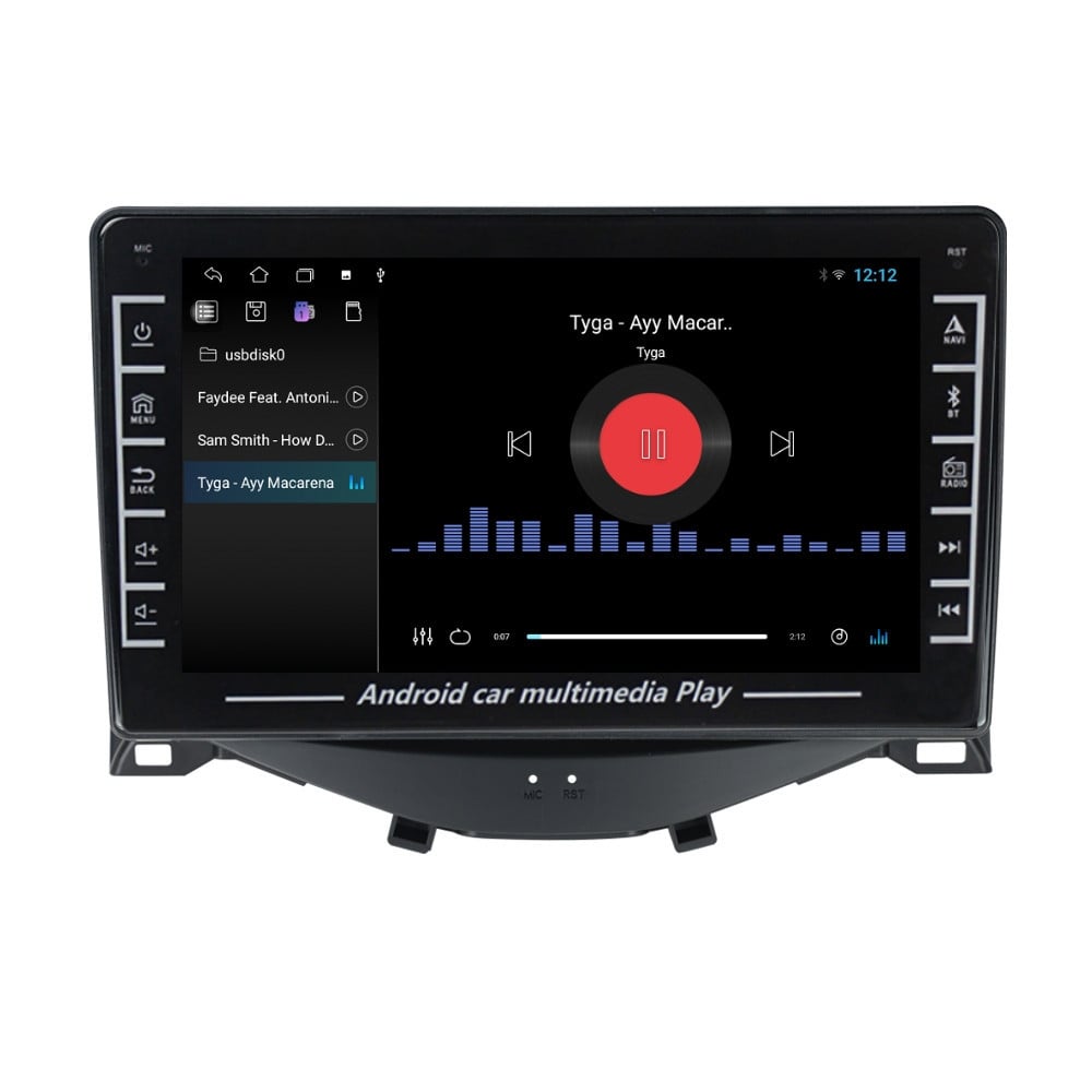 Navigatie dedicata cu Android Peugeot 108 2014 - 2022, 1GB RAM, Radio GPS Dual Zone, Display HD IPS 8