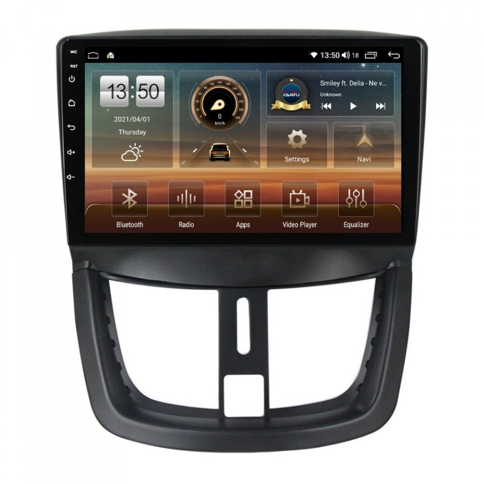 Navigatie dedicata cu Android Peugeot 206+ 2009 - 2014, 6GB RAM, Radio GPS Dual Zone, Display HD QLED 9