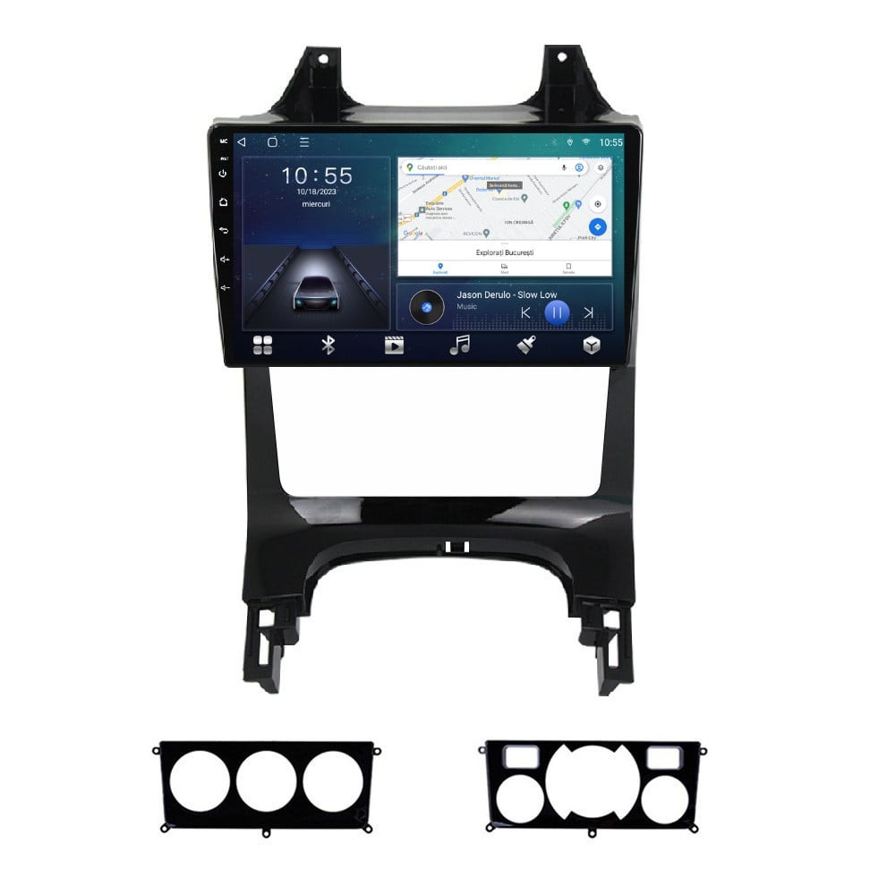 Navigatie dedicata cu Android Peugeot 3008 2009 - 2016, 3GB RAM, Radio GPS Dual Zone, Display HD QLED 9