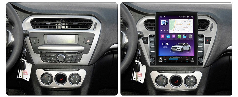 Navigatie dedicata cu Android Peugeot 301 dupa 2012, 4GB RAM, Radio GPS Dual Zone, Touchscreen IPS 9.7