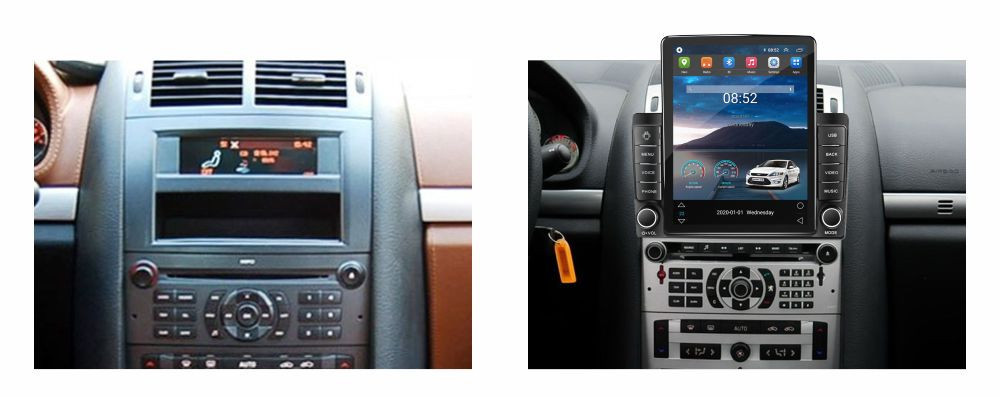 Navigatie dedicata cu Android Peugeot 407 2004 - 2011, 2GB RAM, Radio GPS Dual Zone, Touchscreen IPS 9.7