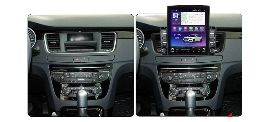 Navigatie dedicata cu Android Peugeot 508 I 2010 - 2018, 4GB RAM, Radio GPS Dual Zone, Touchscreen IPS 9.7