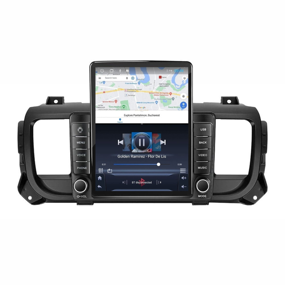 Navigatie dedicata cu Android Peugeot Expert dupa 2016, 2GB RAM, Radio GPS Dual Zone, Touchscreen IPS 9.7