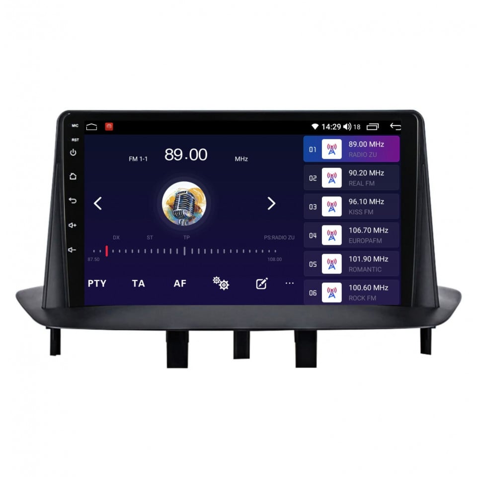 Navigatie dedicata cu Android Renault Fluence 2009 - 2016, 4GB RAM, Radio GPS Dual Zone, Display HD QLED 9