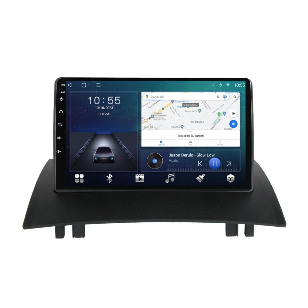 Navigatie dedicata cu Android Renault Megane II 2001 - 2009, 3GB RAM, Radio GPS Dual Zone, Display HD QLED 9