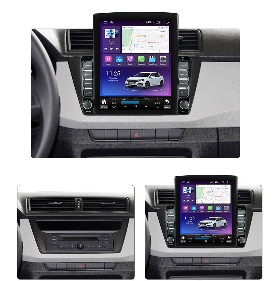 Navigatie dedicata cu Android Skoda Fabia III 2014 - 2021, 4GB RAM, Radio GPS Dual Zone, Touchscreen IPS 9.7