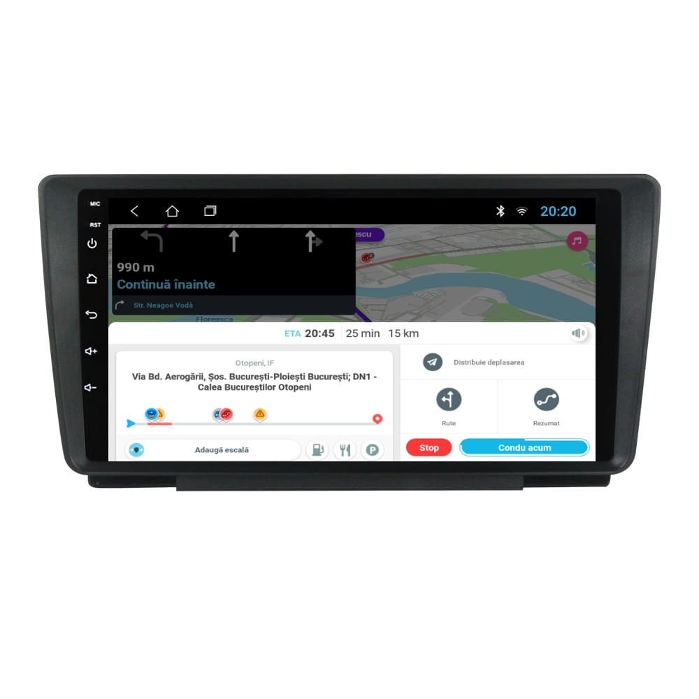 Navigatie dedicata cu Android Skoda Octavia II 2004 - 2013, 2GB RAM, Radio GPS Dual Zone, Display HD IPS 9" Touchscreen, Internet WiFi, Bluetooth, MirrorLink, USB - Imagine 8