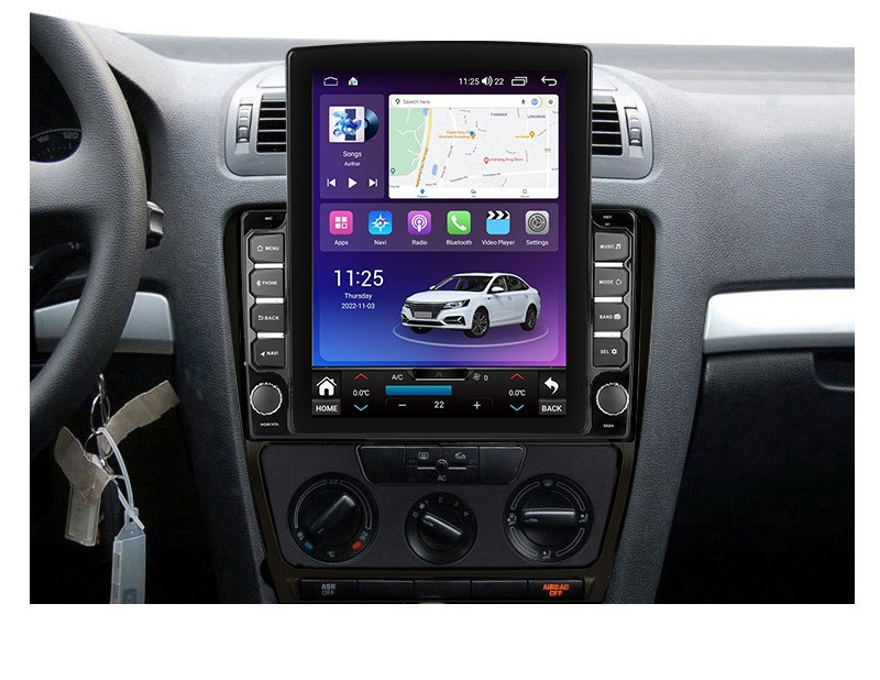 Navigatie dedicata cu Android Skoda Octavia II 2009 - 2013, negru, 8GB RAM, Radio GPS Dual Zone, Touchscreen IPS 9.7