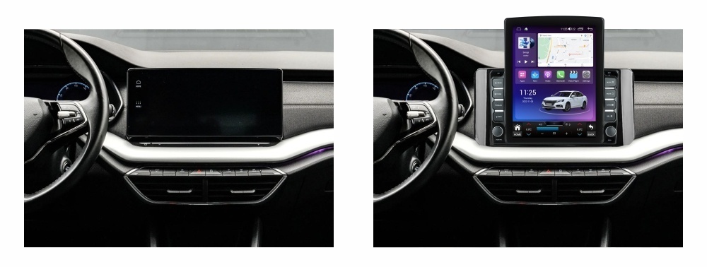 Navigatie dedicata cu Android Skoda Octavia IV dupa 2019, 8GB RAM, Radio GPS Dual Zone, Touchscreen IPS 9.7