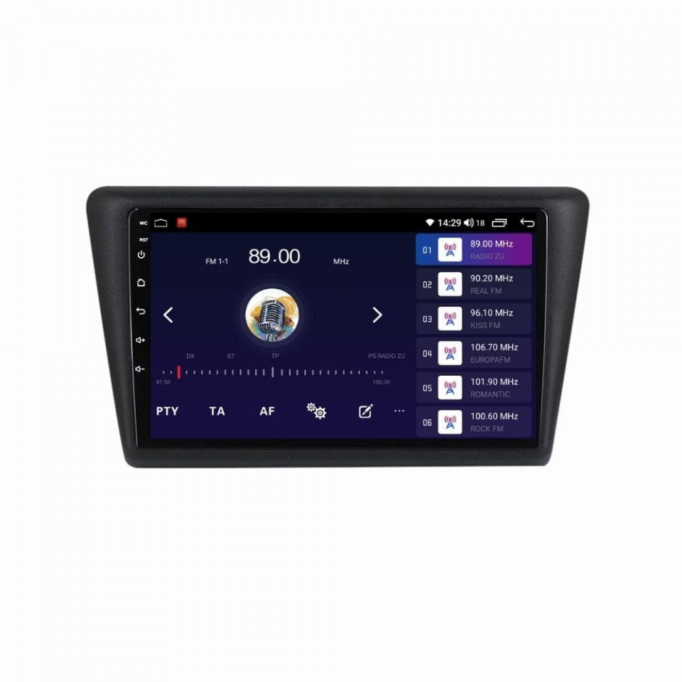 Navigatie dedicata cu Android Skoda Rapid 2011 - 2019, 8GB RAM, Radio GPS Dual Zone, Display HD QLED 9