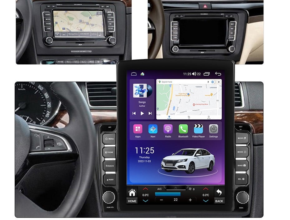 Navigatie dedicata cu Android Skoda Superb II 2008 - 2015, 8GB RAM, Radio GPS Dual Zone, Touchscreen IPS 9.7