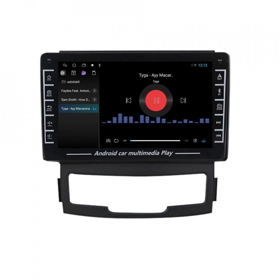 Navigatie dedicata cu Android Ssangyong Korando 2010 - 2013, 1GB RAM, Radio GPS Dual Zone, Display HD IPS 8