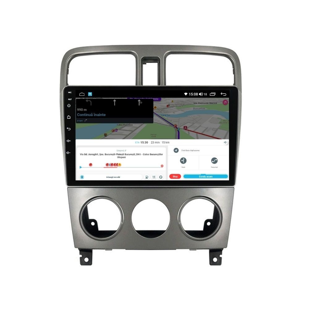 Navigatie dedicata cu Android Subaru Forester 2002 - 2008, 4GB RAM, Radio GPS Dual Zone, Display HD QLED 9" Touchscreen, Internet Wi-Fi si slot SIM 4G, Bluetooth, MirrorLink, USB - Imagine 7