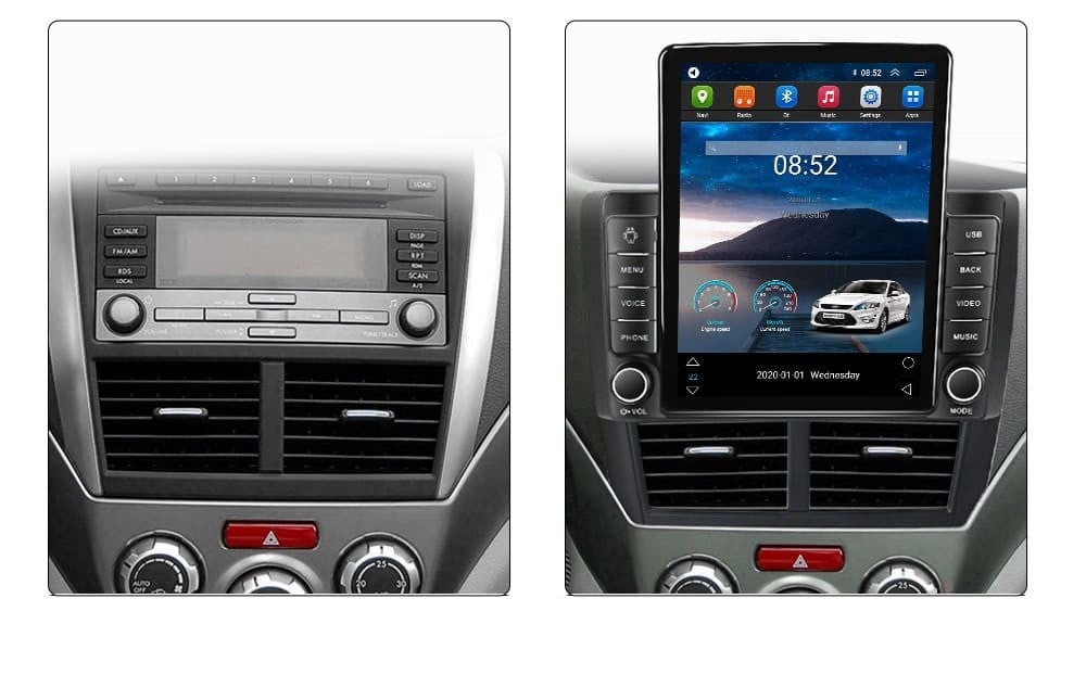 Navigatie dedicata cu Android Subaru Forester 2008 - 2013, 1GB RAM, Radio GPS Dual Zone, Touchscreen IPS 9.7