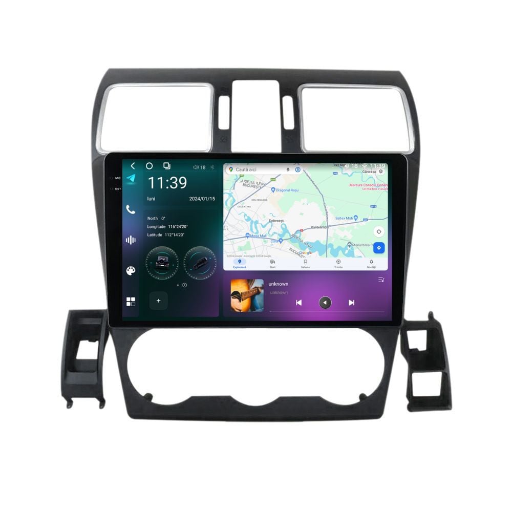 Navigatie dedicata cu Android Subaru Forester 2013 - 2018, 12GB RAM, Radio GPS Dual Zone, Display 2K QLED 9.5