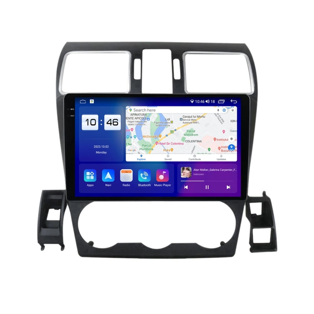 Navigatie dedicata cu Android Subaru Forester 2013 - 2018, 8GB RAM, Radio GPS Dual Zone, Display 2K QLED 9.5