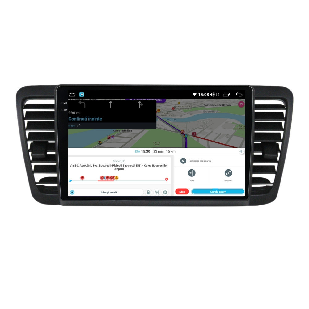 Navigatie dedicata cu Android Subaru Outback / Legacy 2003 - 2009, 4GB RAM, Radio GPS Dual Zone, Display 2K QLED 9.5" Touchscreen, Internet Wi-Fi si slot SIM 4G, Bluetooth, MirrorLink, USB - Imagine 8