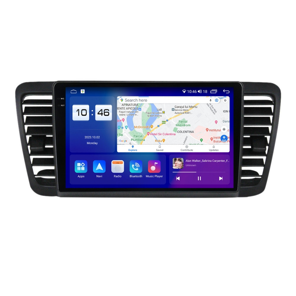 Navigatie dedicata cu Android Subaru Outback / Legacy 2003 - 2009, 8GB RAM, Radio GPS Dual Zone, Display 2K QLED 9.5