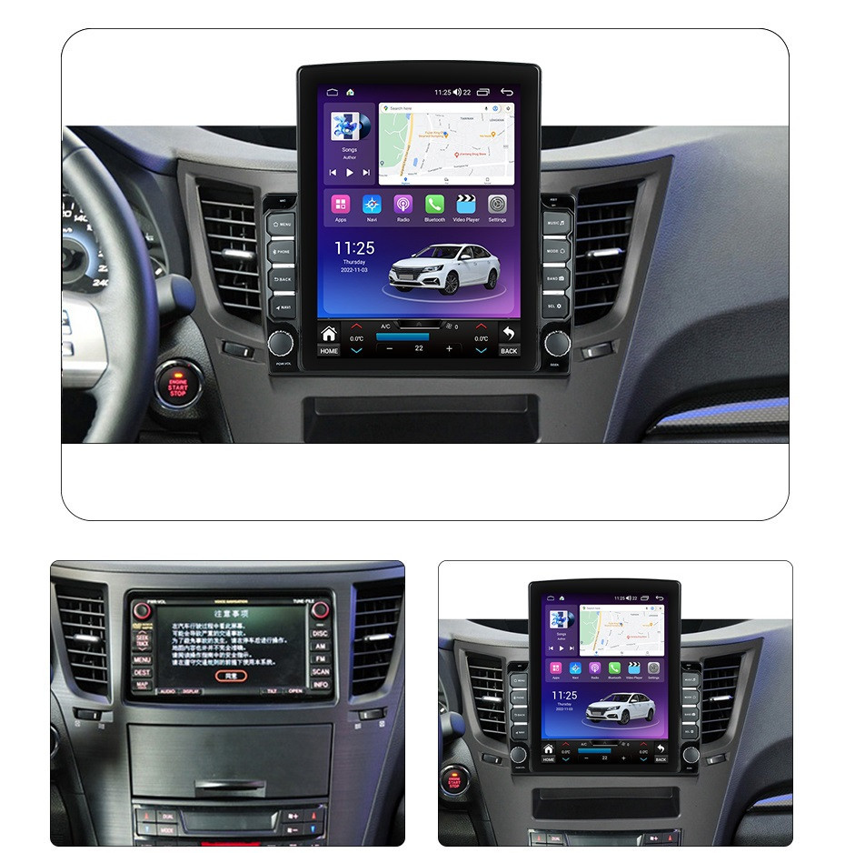 Navigatie dedicata cu Android Subaru Outback / Legacy 2009 - 2014, 8GB RAM, Radio GPS Dual Zone, Touchscreen IPS 9.7