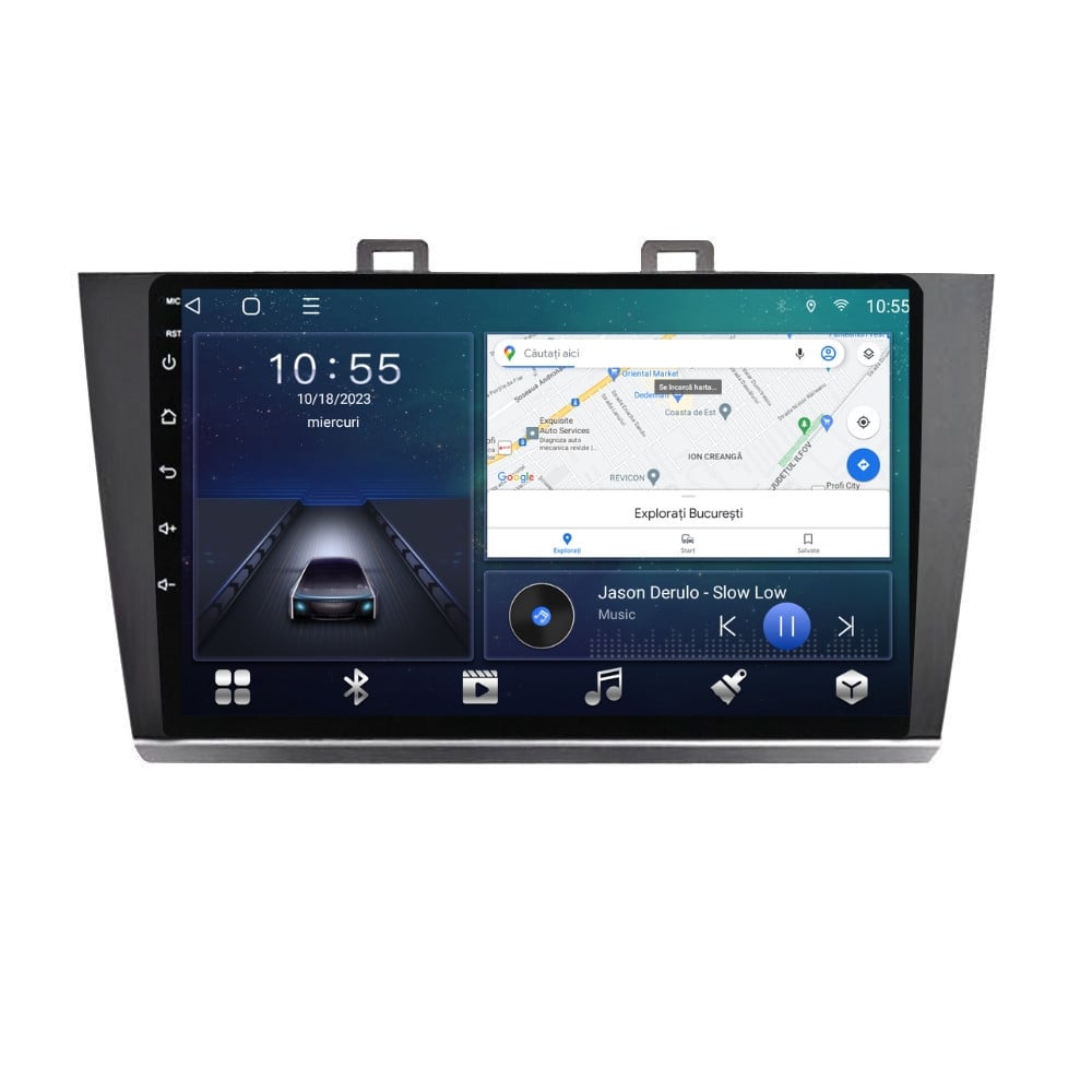 Navigatie dedicata cu Android Subaru Outback / Legacy 2014 - 2019, 2GB RAM, Radio GPS Dual Zone, Display HD QLED 9