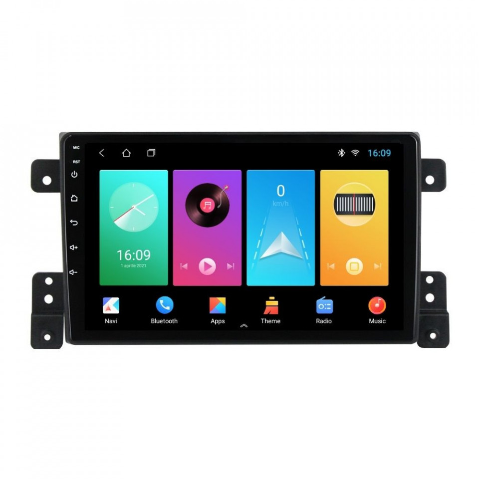 Navigatie dedicata cu Android Suzuki Grand Vitara 2005 - 2015, 2GB RAM, Radio GPS Dual Zone, Display HD IPS 9