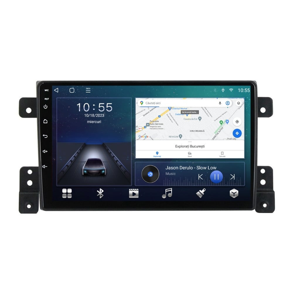 Navigatie dedicata cu Android Suzuki Grand Vitara 2005 - 2015, 3GB RAM, Radio GPS Dual Zone, Display HD QLED 9