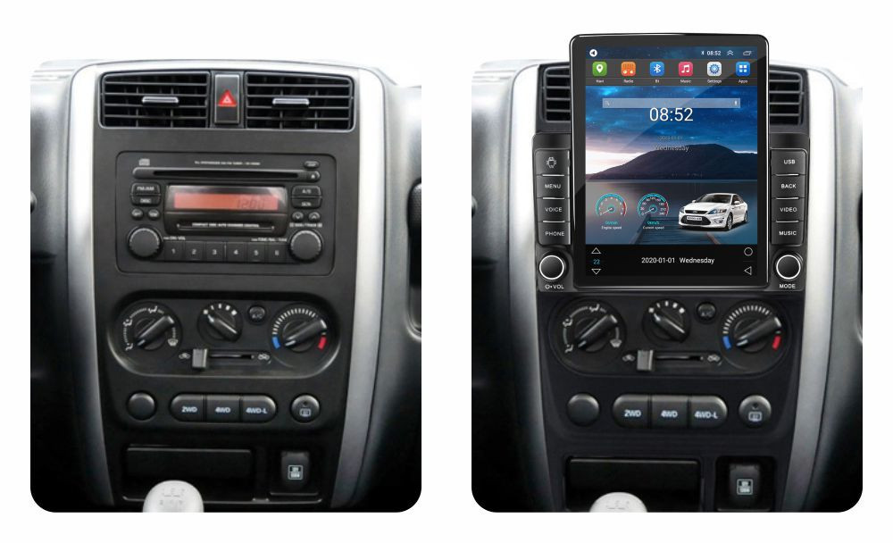 Navigatie dedicata cu Android Suzuki Jimny 2005 - 2018, 2GB RAM, Radio GPS Dual Zone, Touchscreen IPS 9.7