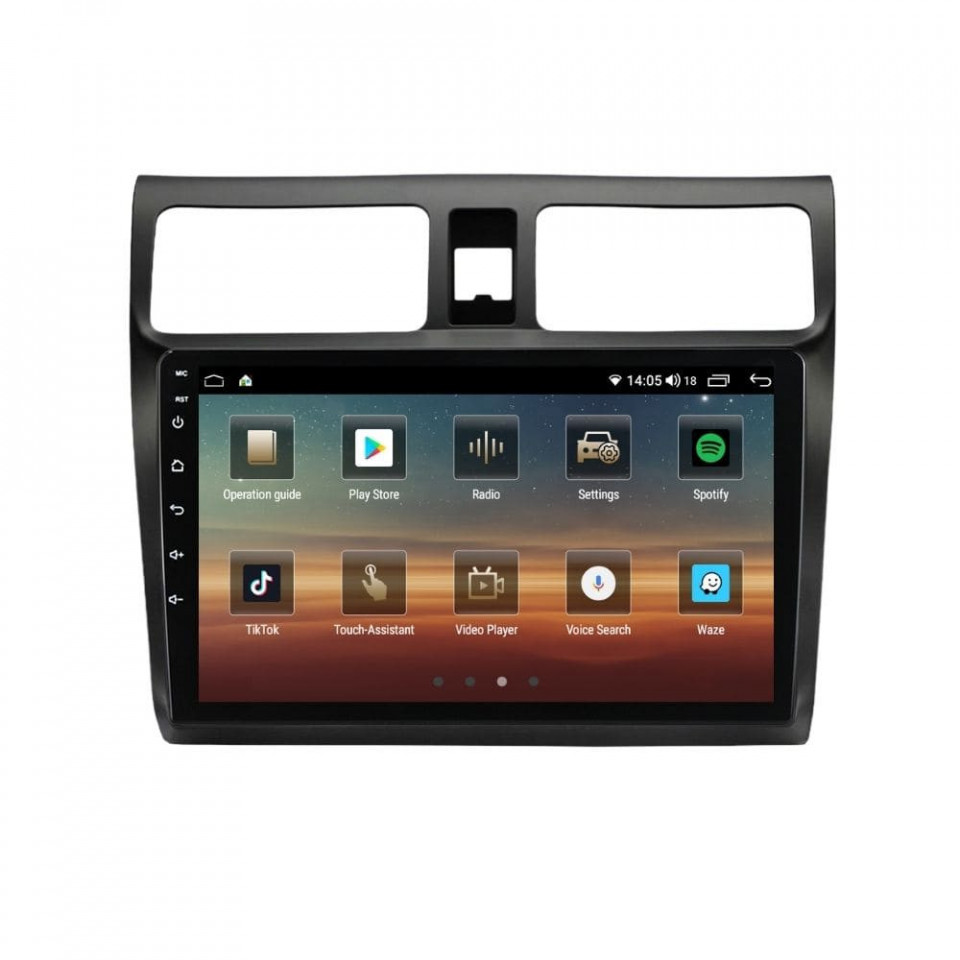 Navigatie dedicata cu Android Suzuki Swift III 2005 - 2010, 4GB RAM, Radio GPS Dual Zone, Display HD QLED 10