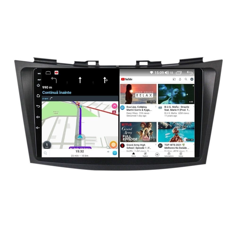 Navigatie dedicata cu Android Suzuki Swift IV 2010 - 2017, 2GB RAM, Radio GPS Dual Zone, Display HD QLED 9" Touchscreen, Internet Wi-Fi si slot SIM 4G, Bluetooth, MirrorLink, USB - Imagine 7