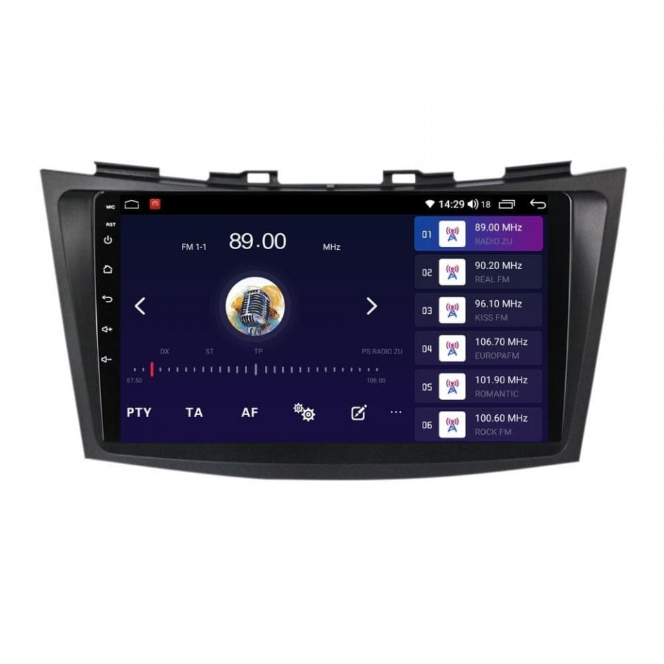 Navigatie dedicata cu Android Suzuki Swift IV 2010 - 2017, 6GB RAM, Radio GPS Dual Zone, Display HD QLED 9