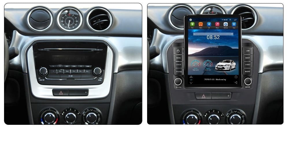 Navigatie dedicata cu Android Suzuki Vitara dupa 2015, 1GB RAM, Radio GPS Dual Zone, Touchscreen IPS 9.7" HD tip Tesla, Internet Wi-Fi, Bluetooth, MirrorLink, USB - Imagine 4