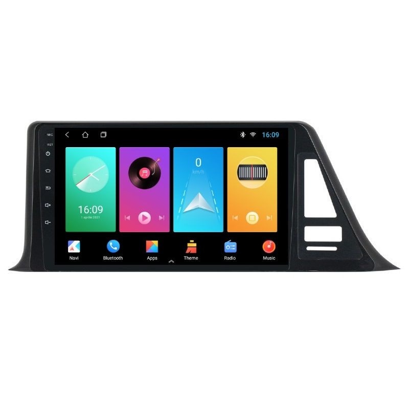 Navigatie dedicata cu Android Toyota C-HR dupa 2016, 1GB RAM, Radio GPS Dual Zone, Display HD IPS 9