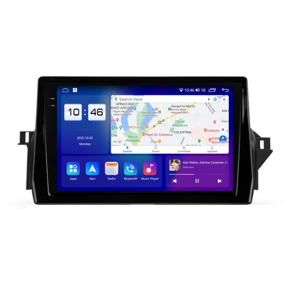 Navigatie dedicata cu Android Toyota Camry dupa 2021, 8GB RAM, Radio GPS Dual Zone, Display 2K QLED 10.36